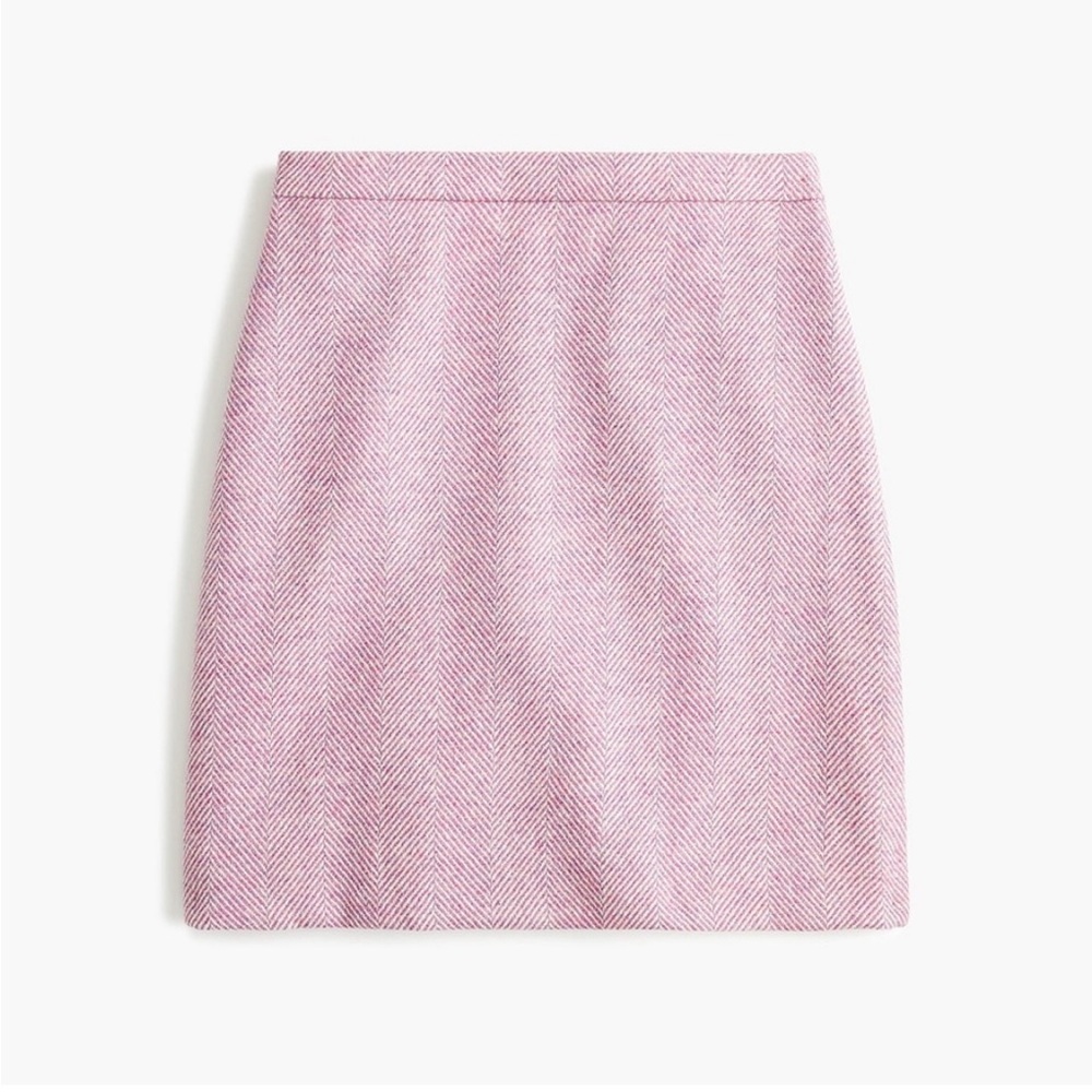 Jcrew wool pink skirt in size 2P